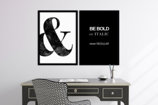 Bold & beautyful - plakaty w ramie